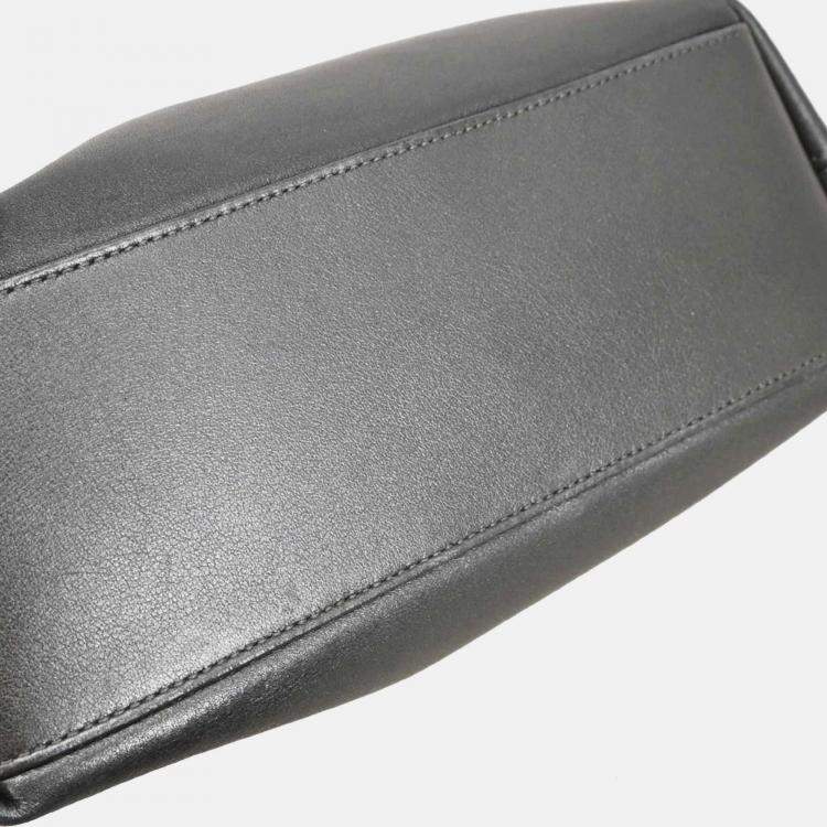 Pre Owned Christian Dior Malice Metallic Gray Leather Handbag