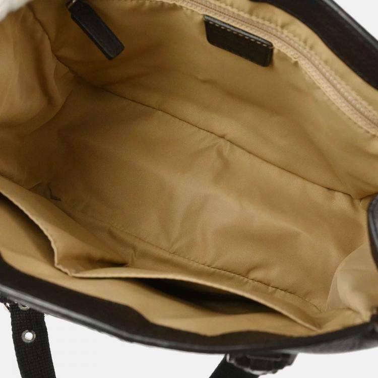 Pre Owned Dior Street Chic Trotter Beige/Brown Canvas Shoulder Bag