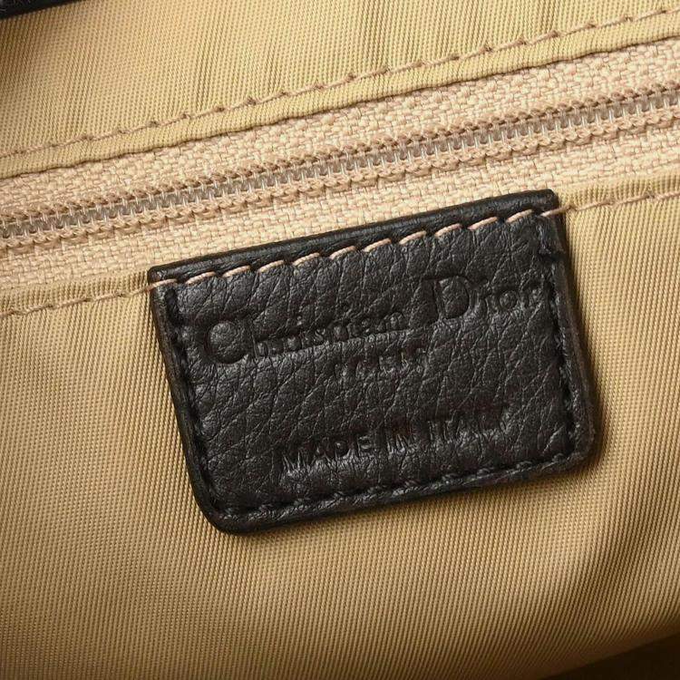 Pre Owned Dior Street Chic Trotter Beige/Brown Canvas Shoulder Bag