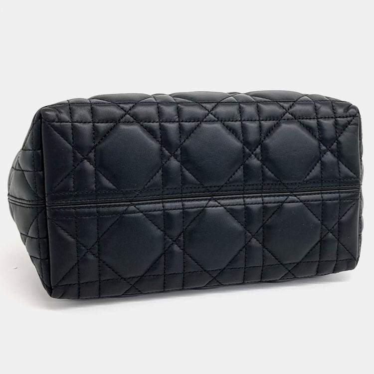 Pre Owned Dior Small Black Leather Christian Dior Toujours Bag