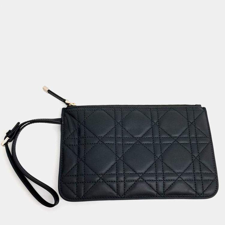 Pre Owned Dior Small Black Leather Christian Dior Toujours Bag