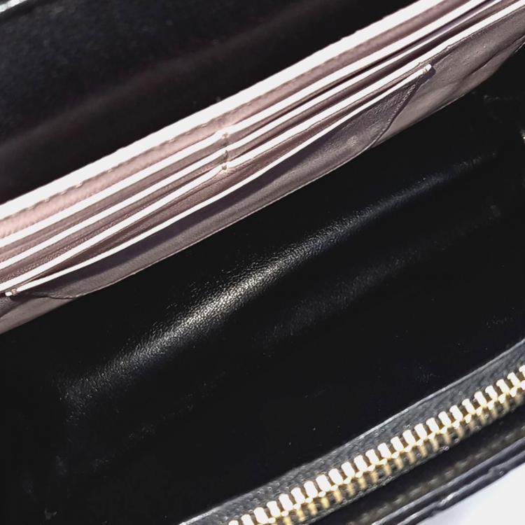 Pre Owned Dior Black Leather Christian Dior Cannage Crossbody Bag