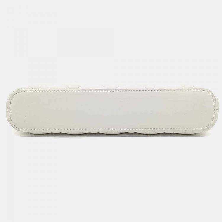 Pre Owned Dior White Leather Miss Dior Midi Mini Bag