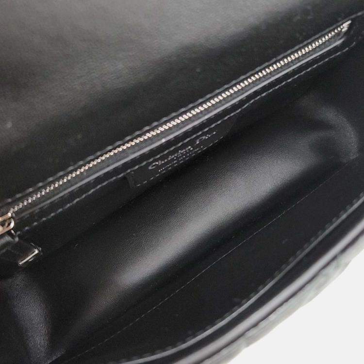 Pre Owned Dior Black Leather Christian Dior Carobag Small