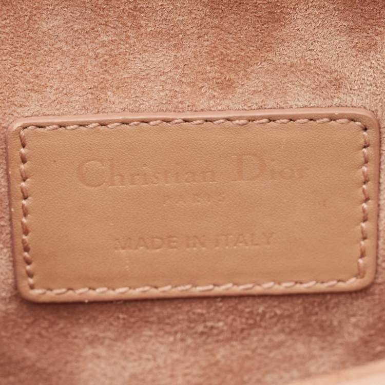 Pre Owned Dior Blush Pink Ultra Matte Leather Mini Saddle Bag