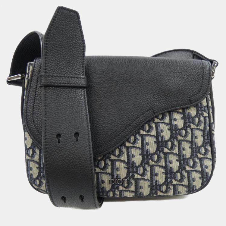 Pre Owned Christian Dior Black Navy Handbag
