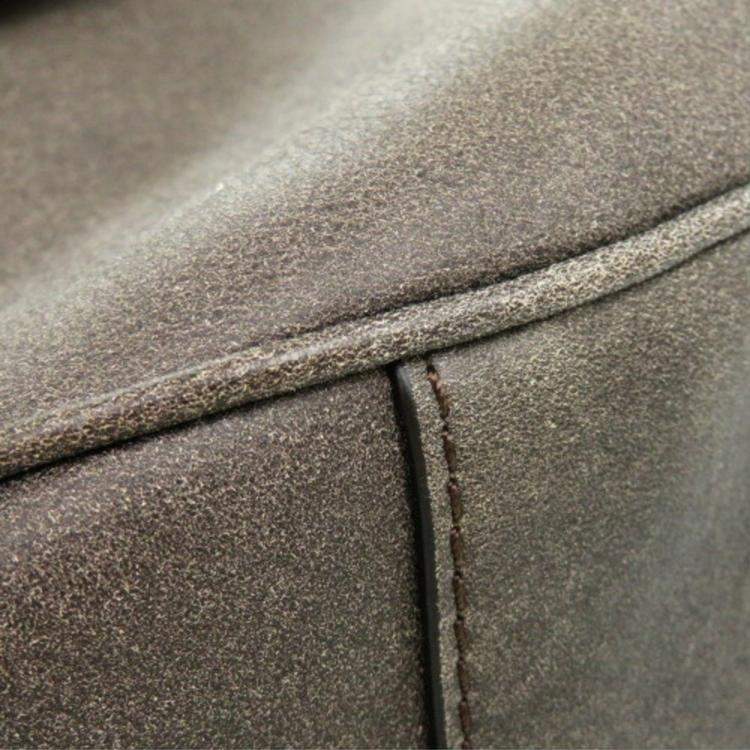 Pre Owned Christian Dior Saddle Shearling Mouton Gray Shoulder Bag