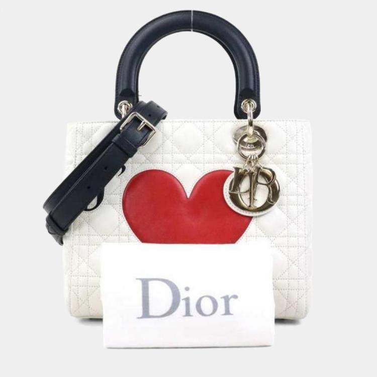 Pre Owned Christian Dior Amour Lady Multicolor Lambskin Leather Bag  