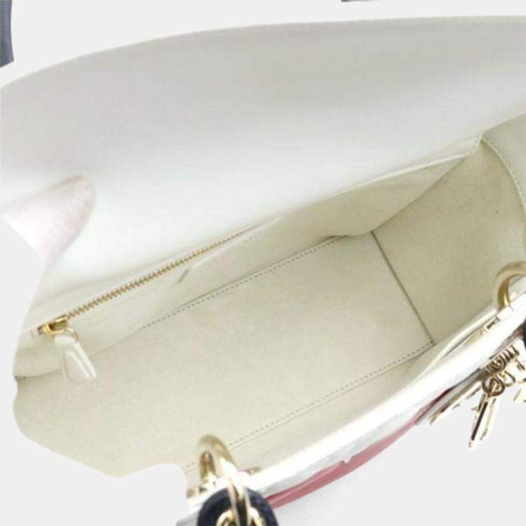 Pre Owned Christian Dior Amour Lady Multicolor Lambskin Leather Bag  