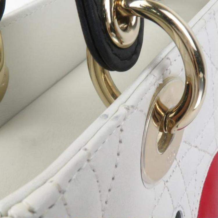 Pre Owned Christian Dior Amour Lady Multicolor Lambskin Leather Bag  