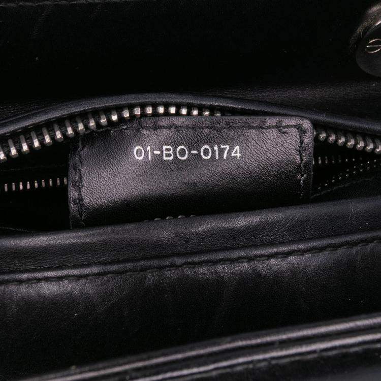 Pre Owned Dior Black Medium Calfskin Pockets Lady Dior