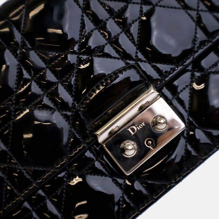 Pre Owned Dior Patent Miss Dior Promenade Pouch