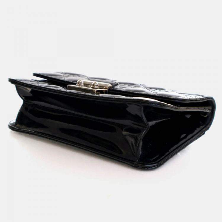 Pre Owned Dior Patent Miss Dior Promenade Pouch