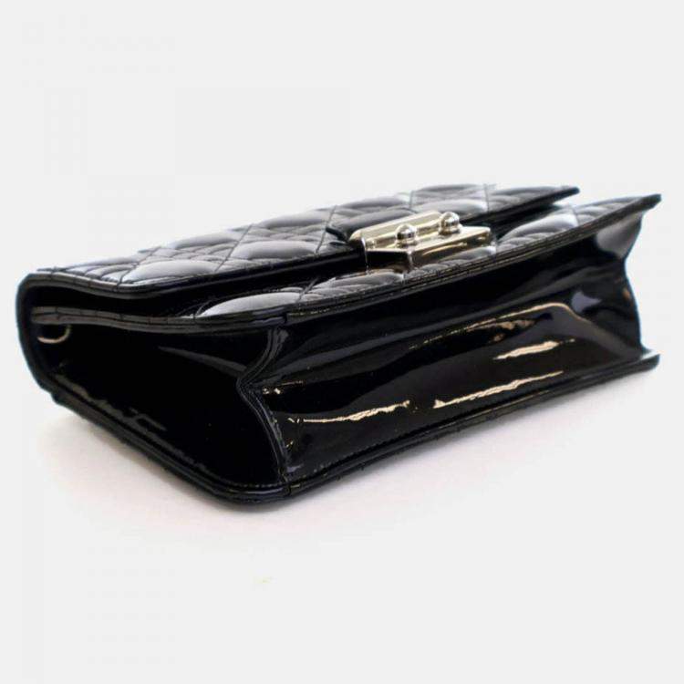 Pre Owned Dior Patent Miss Dior Promenade Pouch