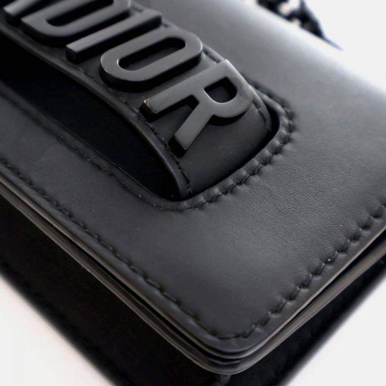 Pre Owned Dior Mini Calfskin J'adior Chain Flap Bag