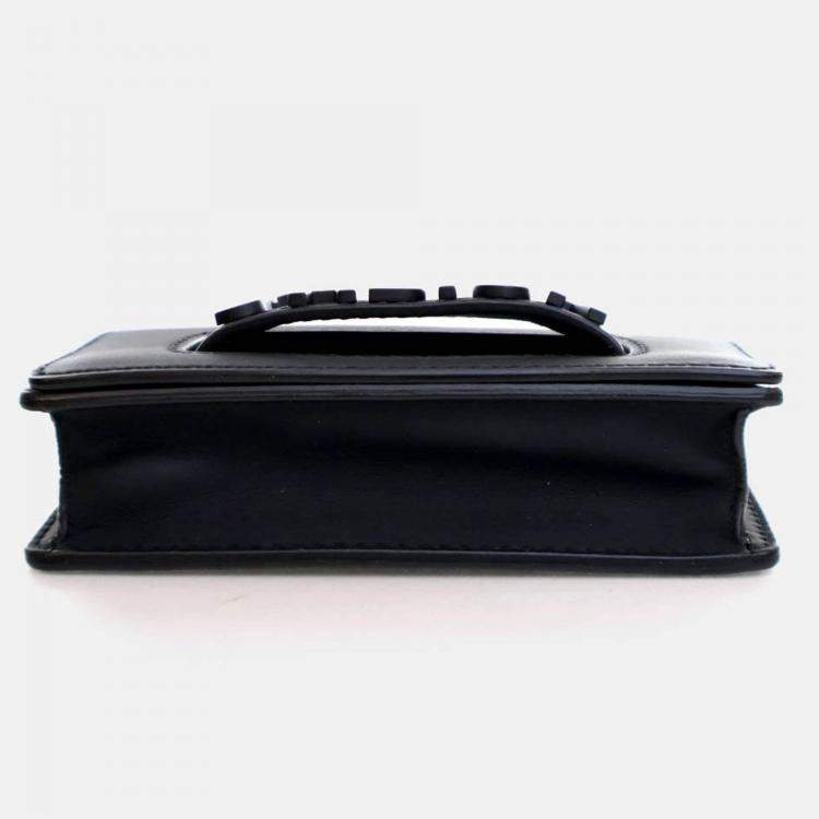 Pre Owned Dior Mini Calfskin J'adior Chain Flap Bag