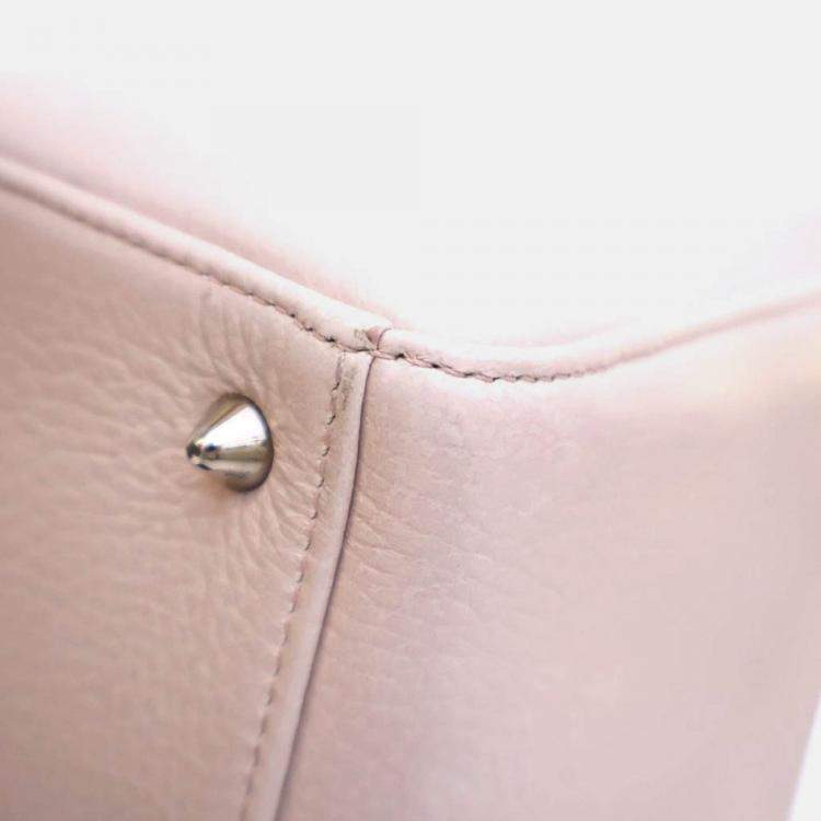 Pre Owned Dior Medium Deerskin Floral Lady Dior
