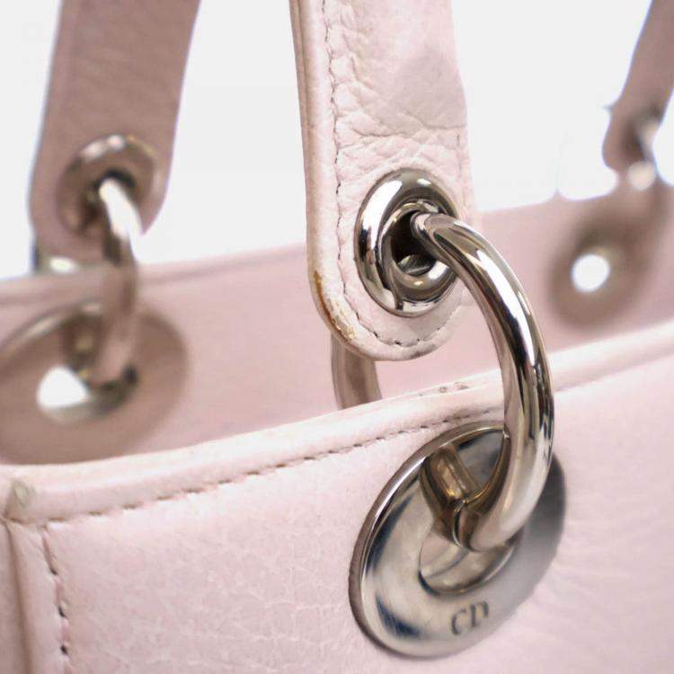 Pre Owned Dior Medium Deerskin Floral Lady Dior