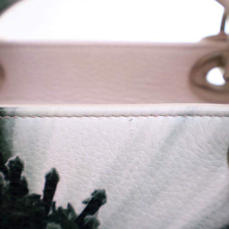 Pre Owned Dior Medium Deerskin Floral Lady Dior