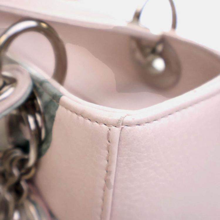 Pre Owned Dior Medium Deerskin Floral Lady Dior