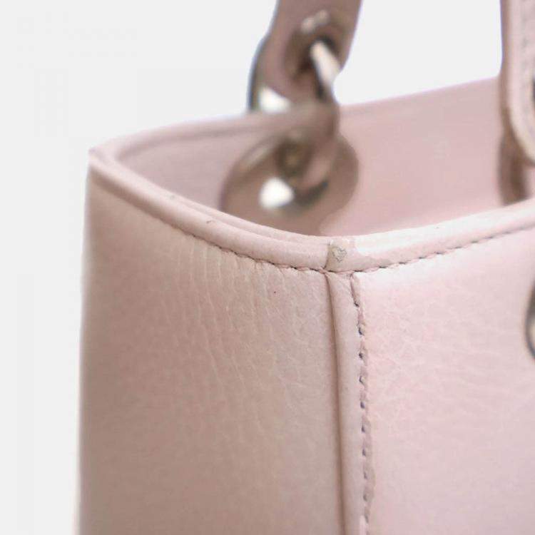 Pre Owned Dior Medium Deerskin Floral Lady Dior