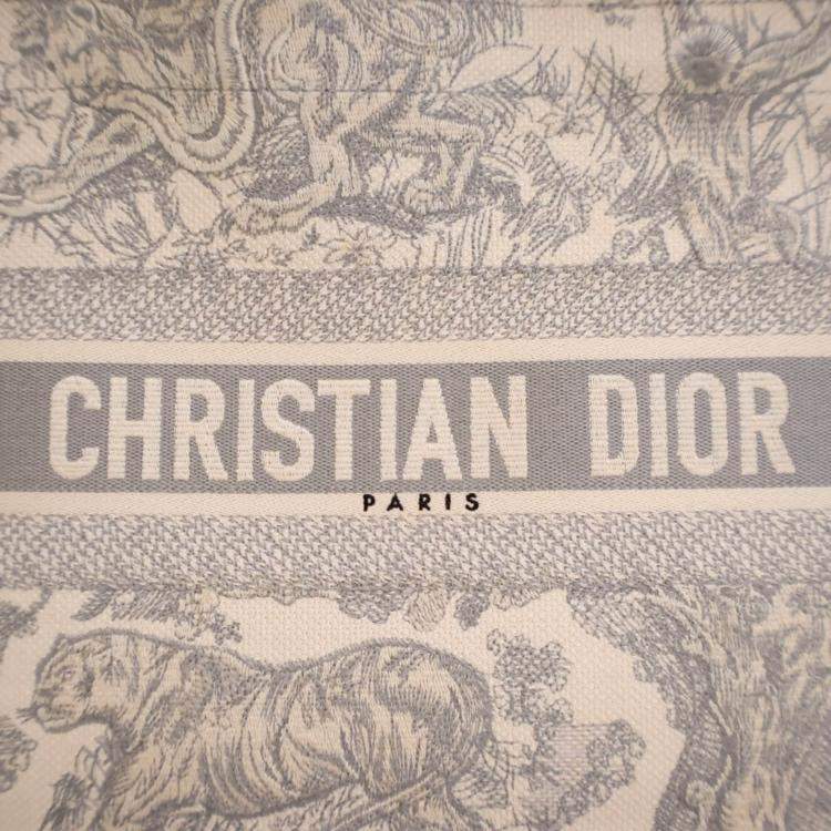 Pre Owned Dior Medium Toile De Jouy Book Tote