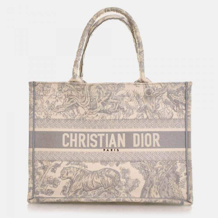 Pre Owned Dior Medium Toile De Jouy Book Tote