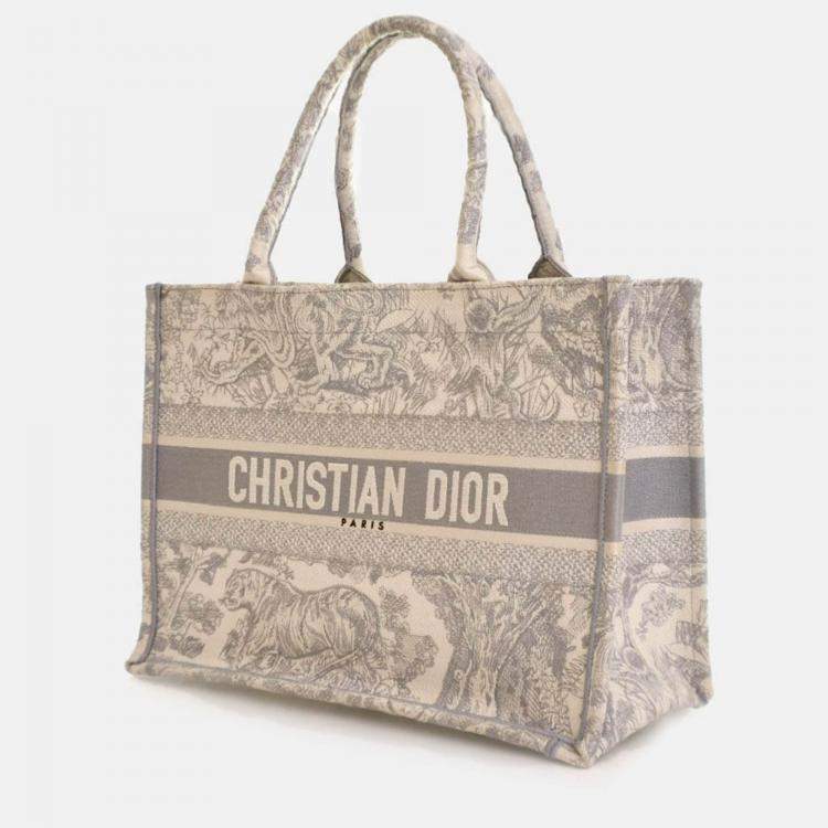 Pre Owned Dior Medium Toile De Jouy Book Tote