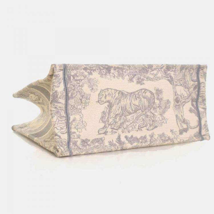 Pre Owned Dior Medium Toile De Jouy Book Tote