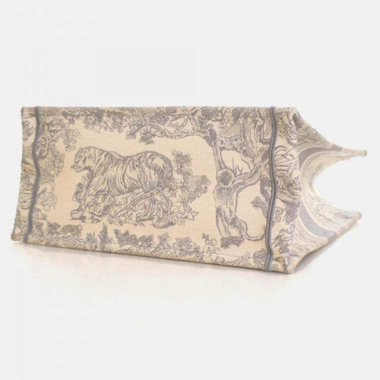 Pre Owned Dior Medium Toile De Jouy Book Tote