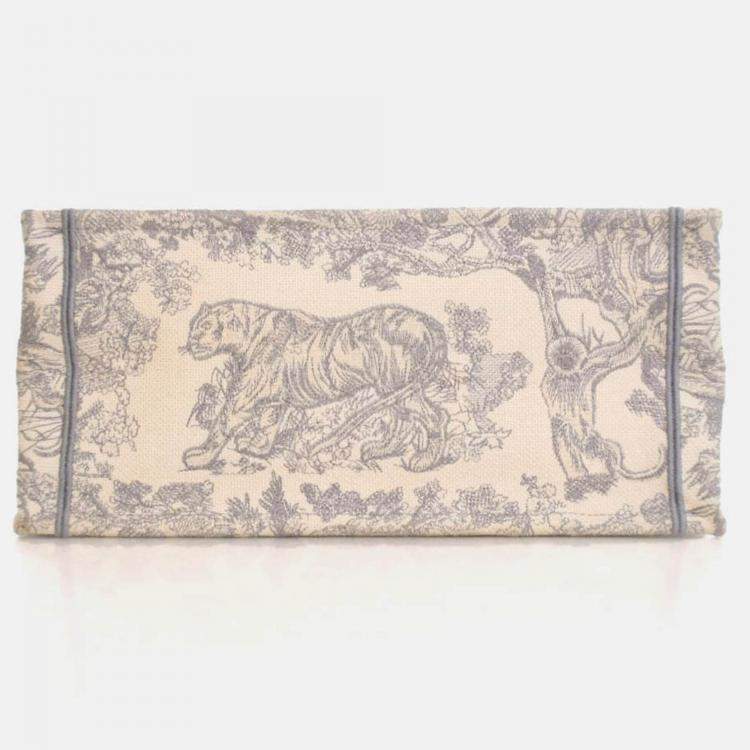 Pre Owned Dior Medium Toile De Jouy Book Tote