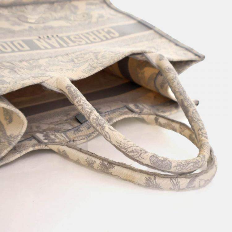 Pre Owned Dior Medium Toile De Jouy Book Tote