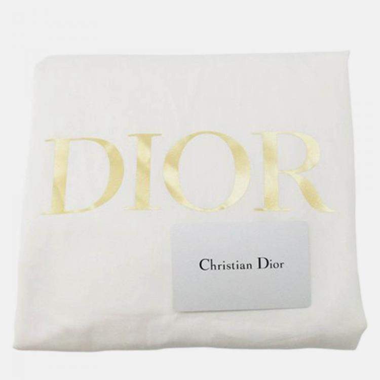 Pre Owned Dior Yellow Medium Canvas Embroidered Paisley Book Tote