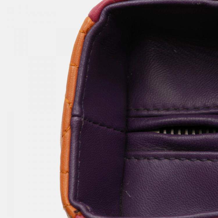 Pre Owned Dior Multicolor Medium Tricolor Lambskin Cannage Lady Dior