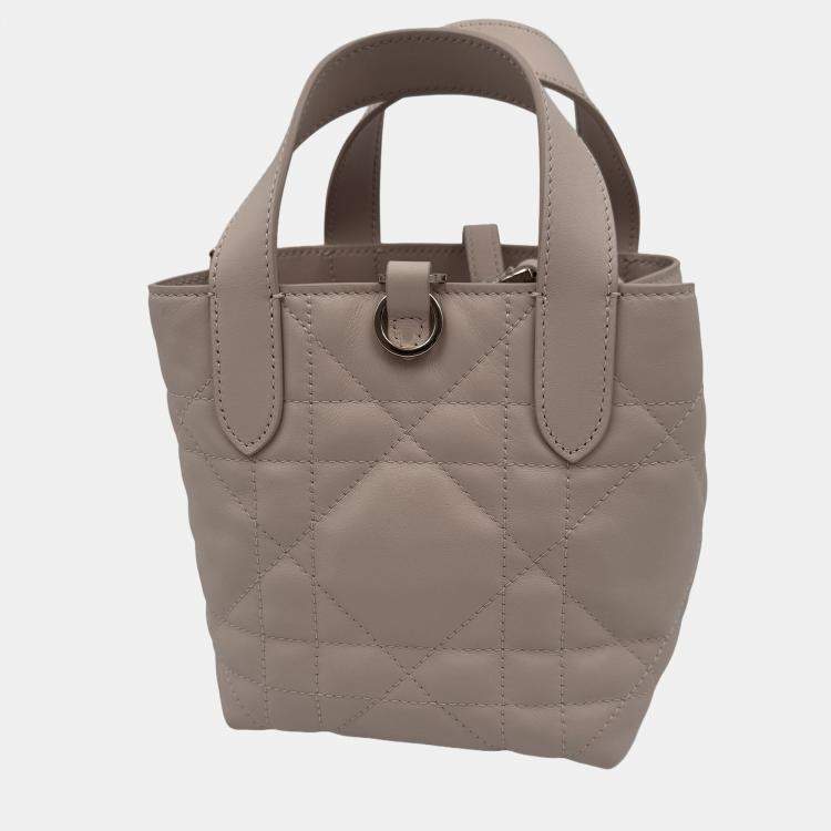 Pre Owned Dior Small Toujours Vertical pink Leather Bag 