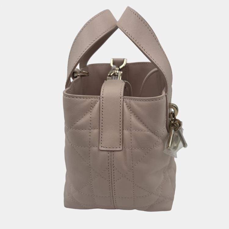 Pre Owned Dior Small Toujours Vertical pink Leather Bag 