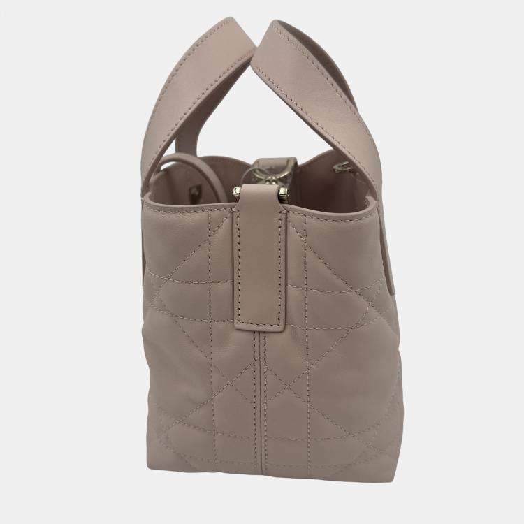 Pre Owned Dior Small Toujours Vertical pink Leather Bag 