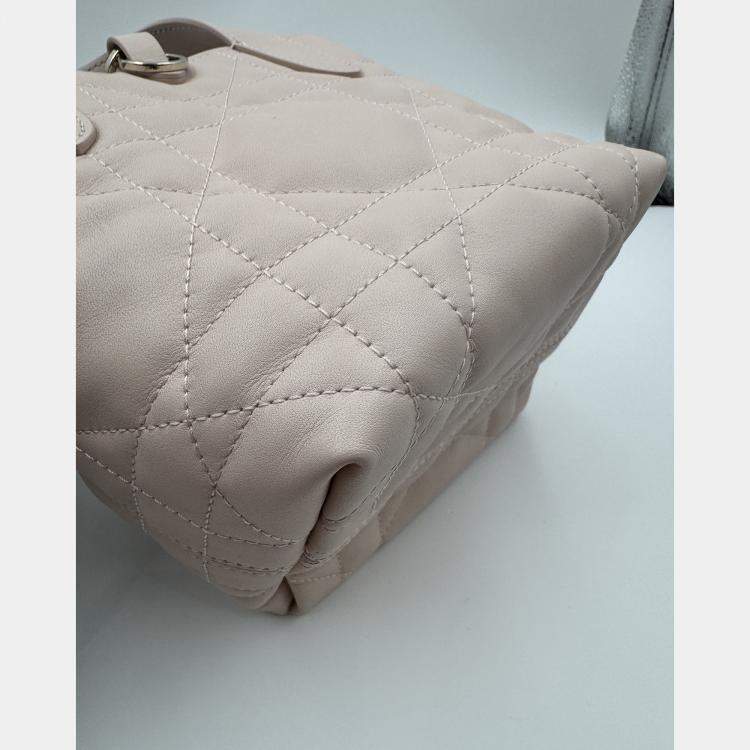 Pre Owned Dior Small Toujours Vertical pink Leather Bag 