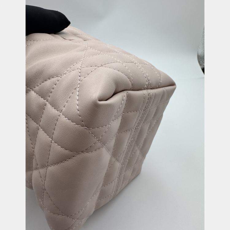 Pre Owned Dior Small Toujours Vertical pink Leather Bag 
