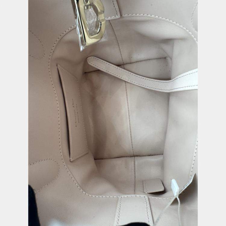Pre Owned Dior Small Toujours Vertical pink Leather Bag 
