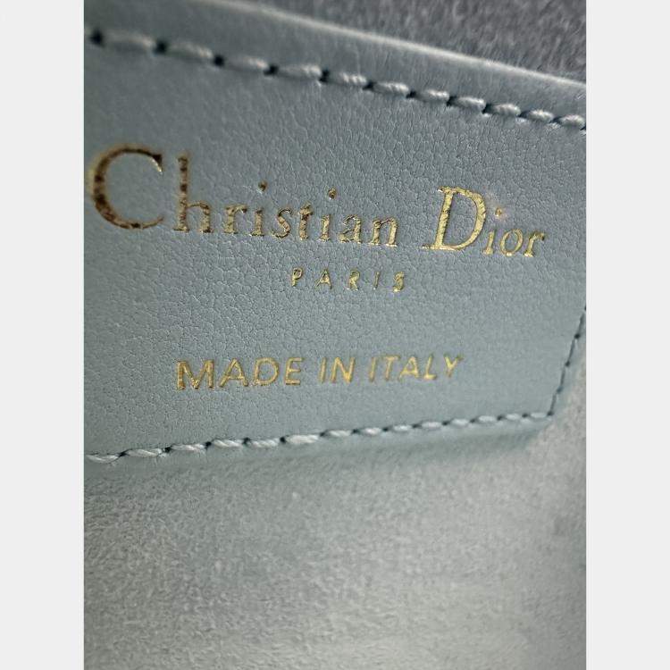 Pre Owned Dior Blue Mini Cannage Lady Dior