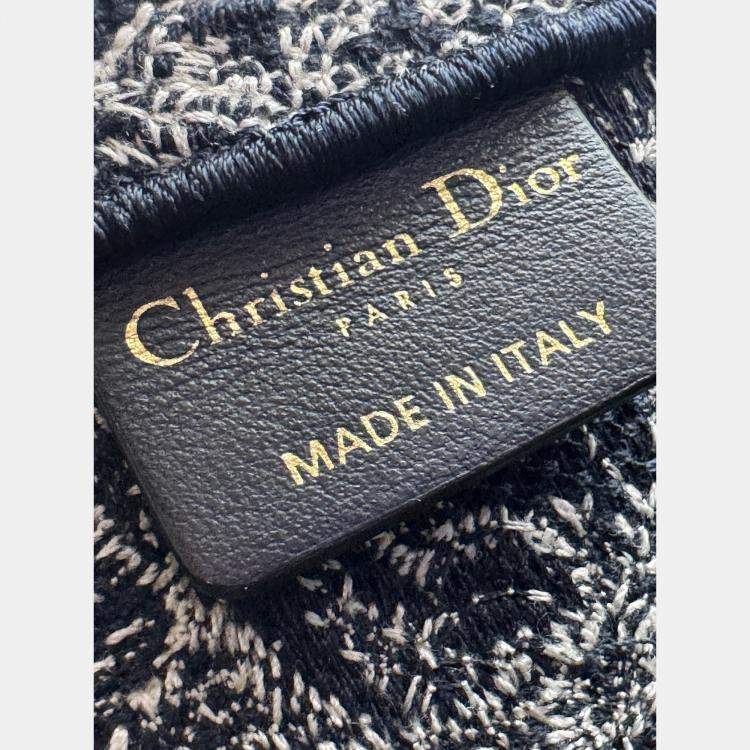 Pre Owned Dior Embroidered Medium Book Tote Bag