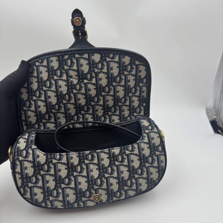 Pre Owned Dior Oblique Bobby Oblique Small Canvas  Shoulder Bag 