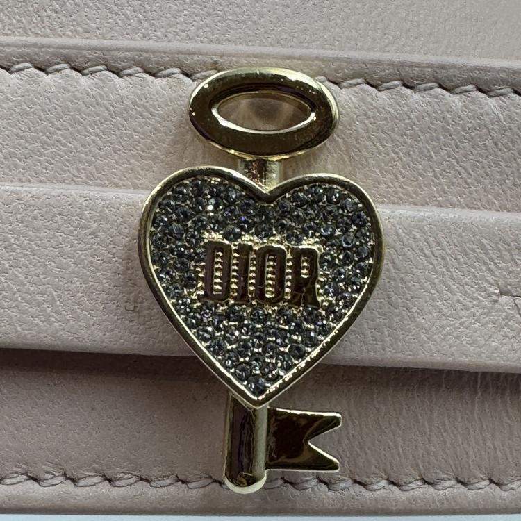 Pre Owned Dior pink Cannage Leather Small Lady Dior My ABCDior Tote