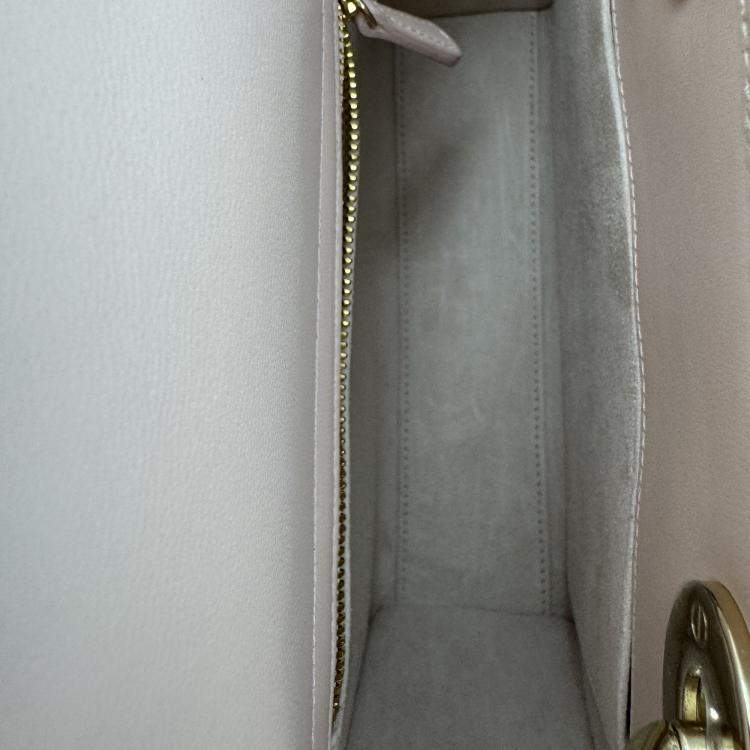 Pre Owned Dior pink Cannage Leather Small Lady Dior My ABCDior Tote