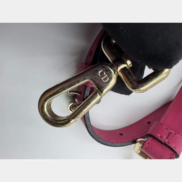 Pre Owned Dior Fuchsia Leather Medium Diorissimo Shopper Tote