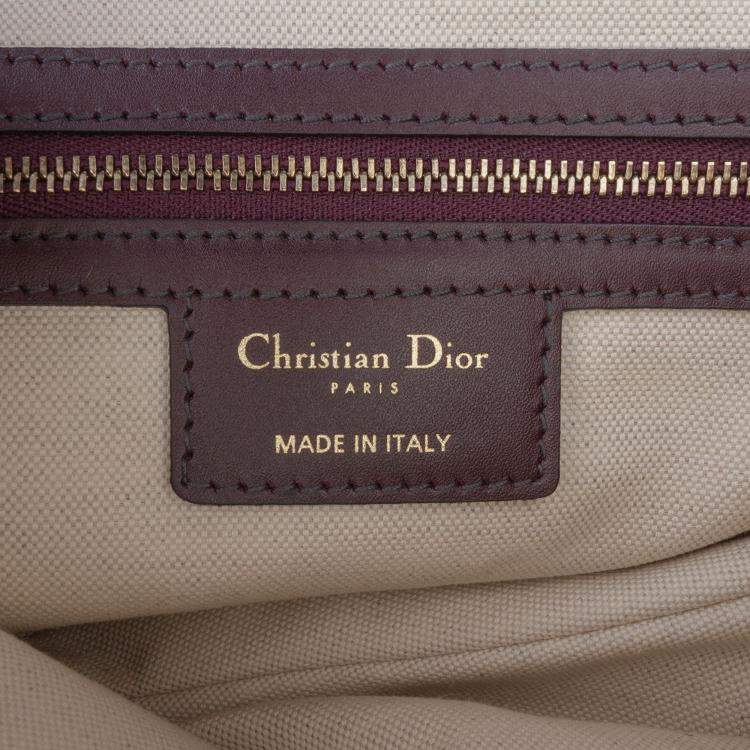 مملوكة مسبقًا Dior Red Mini Oblique Canvas Saddle Bag