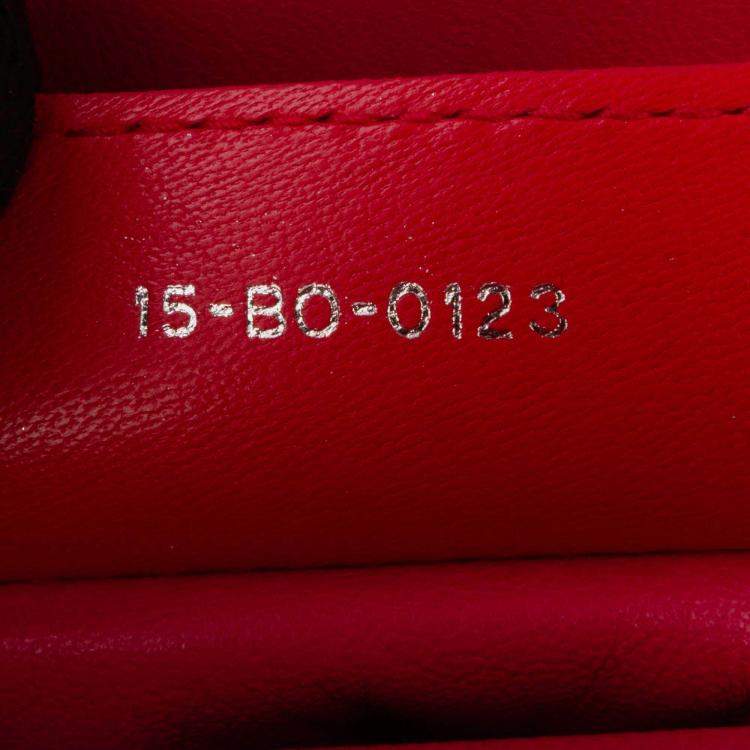Pre Owned Dior Orange Pink Medium Bicolor Lambskin Cannage Lady Dior