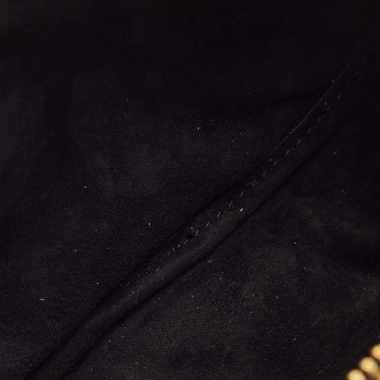 Pre Owned Dior Black Cannage Leather Small Vibe Hobo
