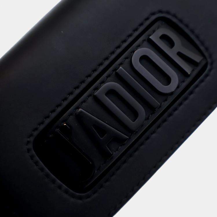 Pre Owned Dior Black Mini Ultra Matte Calfskin J'Adior Chain Flap